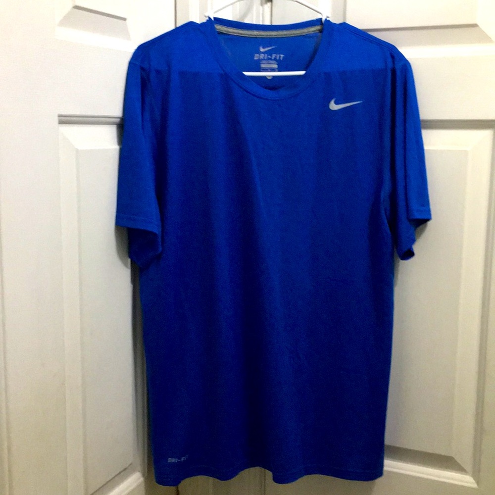 Blue Nike Dri-fit tee